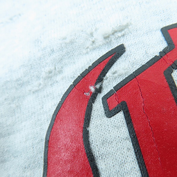 実際に弊社で買取させて頂いたDELUXE/デラックス ダメージ加工 クルーネック スウェットシャツ/XL の画像 7枚目