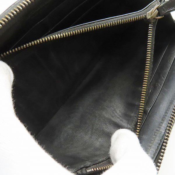 実際に弊社で買取させて頂いたBOTTEGA VENETA/ボッテガヴェネタ イントレチャート レザー 長財布の画像 6枚目