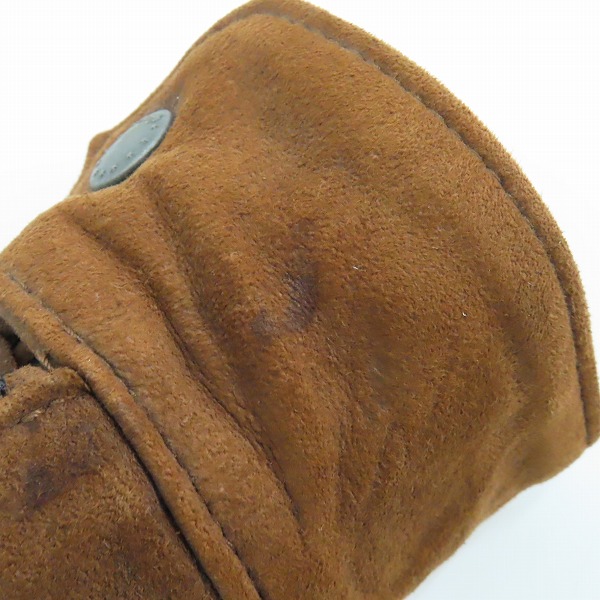 実際に弊社で買取させて頂いたglamb/グラム 羊革レザー ベロア切り替えジャケット/1　の画像 7枚目