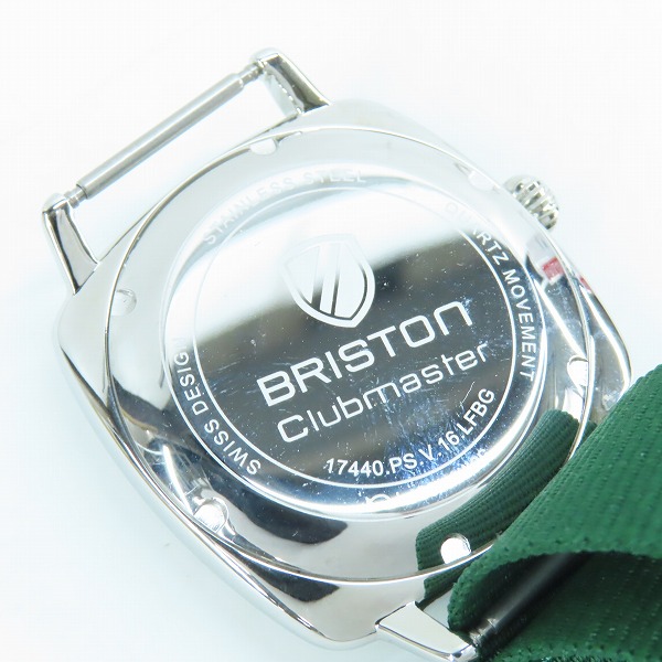 実際に弊社で買取させて頂いたBRISTON/ブリストン Clubmaster Vintage/クラブマスターヴィンテージ  グリーン クオーツ 17440.PS.V.16.LFBG【動作未確認】の画像 3枚目