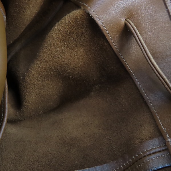 実際に弊社で買取させて頂いたOLD COACH/オールド コーチ オールレザー 巾着ハンドバッグ 9166の画像 8枚目