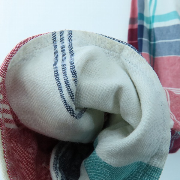 実際に弊社で買取させて頂いたBLACK FLEECE by Brooks Brothers/ブラックフリース ブルックスブラザーズ チェック柄 長袖シャツ/レッド/グリーン/BB0の画像 4枚目