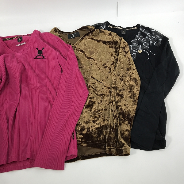 実際に弊社で買取させて頂いた【おまとめ】Roen×semantic design/ロエン×セマンティックデザイン ベロア/プリント 等 長袖Tシャツ/ロンT/カットソーの画像 1枚目