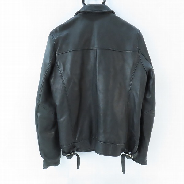 実際に弊社で買取させて頂いたnano universe/ナノユニバース レザーライダースジャケット NUC53LO0531SH/Mの画像 1枚目