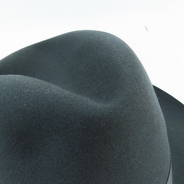実際に弊社で買取させて頂いたBorsalino/ボルサリーノ BEAVER/ビーバ フェルト ハット/59の画像 9枚目