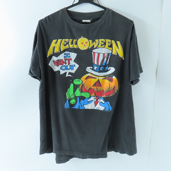 実際に弊社で買取させて頂いたHELLOWEEN/ハロウィン  80'  Pumpkins Fly Free Tour 1988/89 ヴィンテージTシャツ 