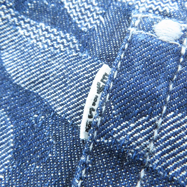 実際に弊社で買取させて頂いたEVISU/エヴィス Lot.7550 総柄 ショート デニムパンツ 42の画像 5枚目