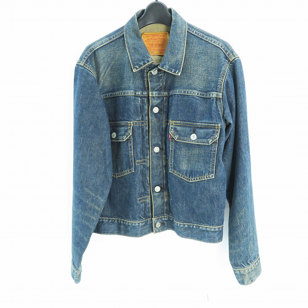 実際に弊社で買取させて頂いたLEVIS/リーバイス 71507XX/J02刻印 日本製 デニムジャケット Gジャン/38