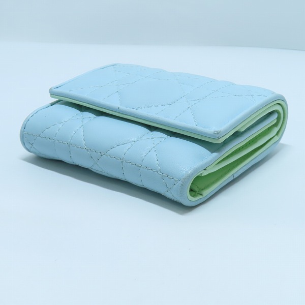 実際に弊社で買取させて頂いたDIOR/ディオール Lady Dior/レディディオール ロータスウォレット 三つ折り財布の画像 2枚目