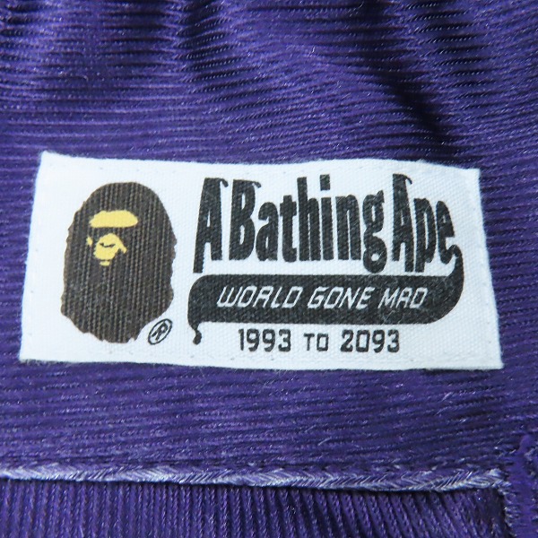 実際に弊社で買取させて頂いたA BATHING APE/アベイシングエイプ リバース ベースボール ショーツ/ハーフパンツ 001SPK301317M/2XLの画像 4枚目
