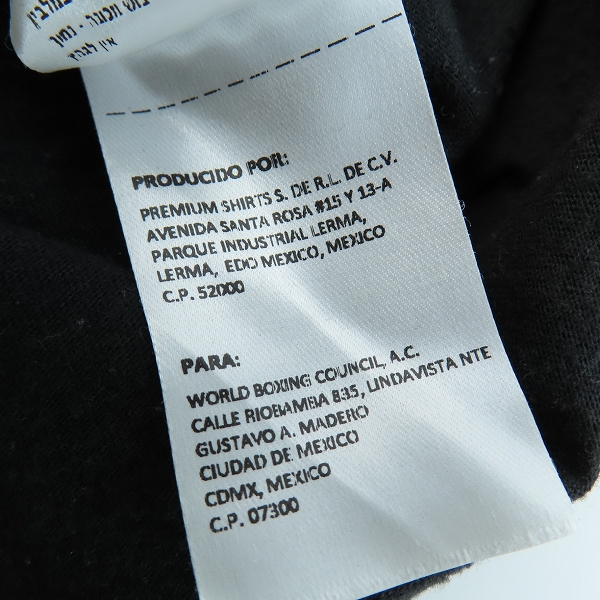 実際に弊社で買取させて頂いたボクシングwbc公式 チャンピオンベルトTシャツ 半袖/Sの画像 4枚目