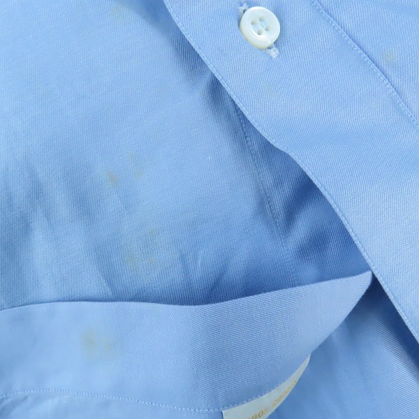 実際に弊社で買取させて頂いたBrioni/ブリオーニ コットン コットン 長袖 ボタンシャツ ブルー/43の画像 7枚目