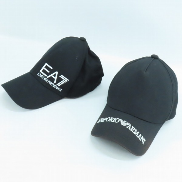 実際に弊社で買取させて頂いたEMPORIO ARMANI/エンポリオアルマーニ 帽子/キャップ 2点セット