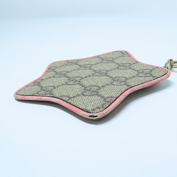 実際に弊社で買取させて頂いたGUCCI/グッチ GGスプリーム スター 星 コインケース 小銭入れ PVC レザー フック付きの画像 2枚目