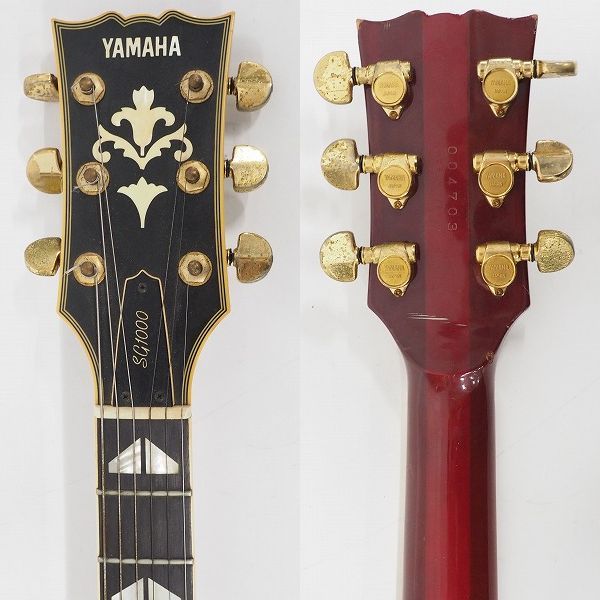 実際に弊社で買取させて頂いた★【使用感有り】YAMAHA/ヤマハ SG-1000/SG1000 エレキギター チェリーサンバースト コイルタップ搭載 ソフトケース付の画像 2枚目