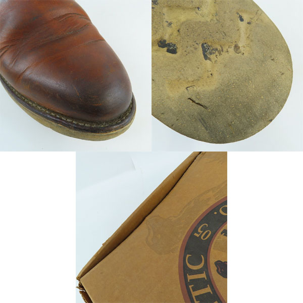 実際に弊社で買取させて頂いたRED WING/レッドウイング 犬タグ ペコス ブーツ/ロングブーツ 00866/9Eの画像 7枚目