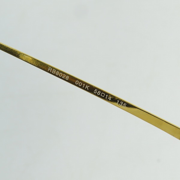 実際に弊社で買取させて頂いたRayBan/レイバン 2005年限定復刻 PREMIUM METAL RB8028-001Kの画像 5枚目