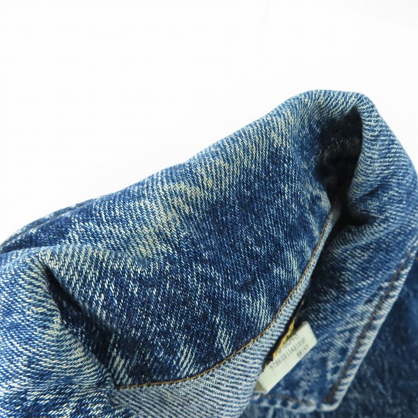 実際に弊社で買取させて頂いたLee/リー ヴィンテージ 80s 220J デニムジャケット 220-8548 /M の画像 7枚目