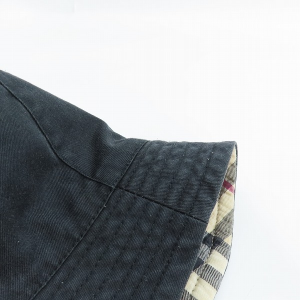実際に弊社で買取させて頂いたBURBERRY LONDON/バーバリーロンドン他 リバーシブル チェック柄 バケットハット 2点セット の画像 5枚目