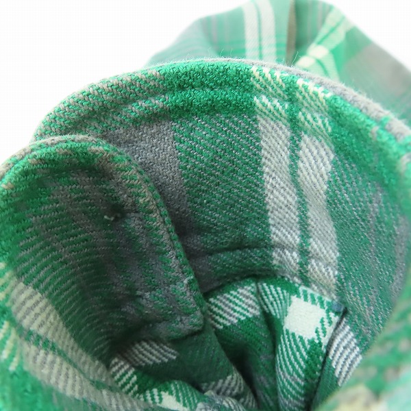 実際に弊社で買取させて頂いたRADIALL/ラディアル CONVOY&FUNK パッチ 長袖 チェックシャツ/Mの画像 6枚目