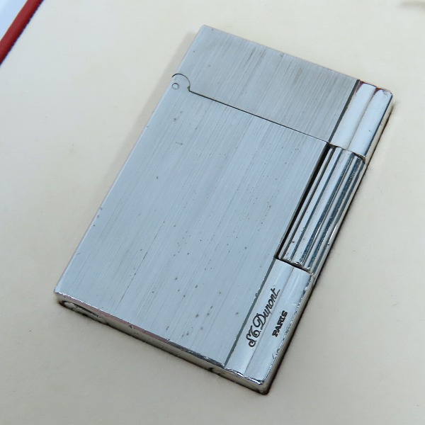 実際に弊社で買取させて頂いたS.T.Dupont/S.T.デュポン GATSBY/ギャッツビー ヘアライン ガスライター シルバー 18313