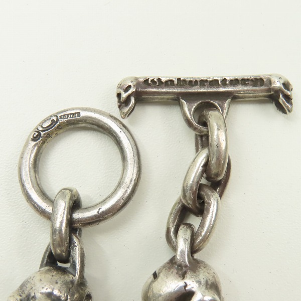 実際に弊社で買取させて頂いたGabor/ガボール 2ブルドッグスヘッズｗ/4スカル ブレスレットの画像 6枚目