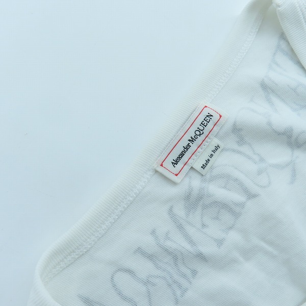 実際に弊社で買取させて頂いたALEXANDER MCQUEEN/アレキサンダーマックイーン ロゴ プリント 長袖 Tシャツ /Lの画像 7枚目