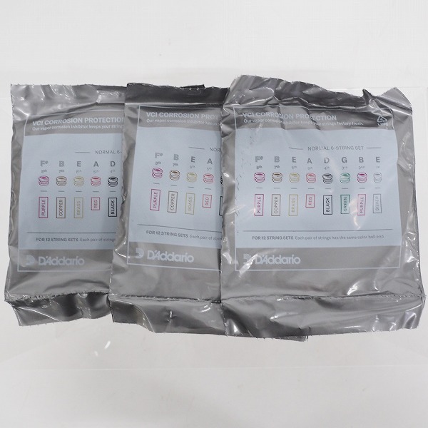 実際に弊社で買取させて頂いた【未開封】D'Addario/ダダリオ EJ16-3D 3-Pack Phosphor Bronze Wound Light アコースティックギター弦 3セットパックの画像 2枚目