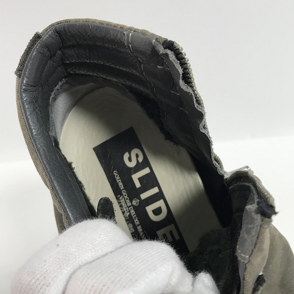 実際に弊社で買取させて頂いたGOLDEN GOOSE/ゴールデングース SLIDE/スライド サイドジップ シューズ/43の画像 4枚目