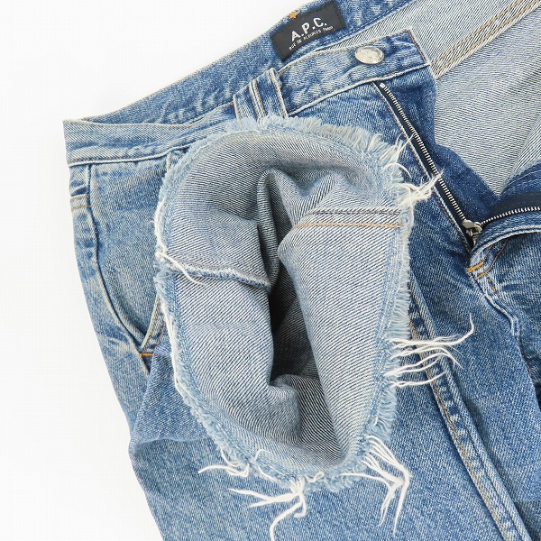 実際に弊社で買取させて頂いたA.P.C./アーペーセー カットオフデニム/36の画像 4枚目