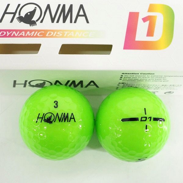 実際に弊社で買取させて頂いた【未使用】HONMA/ホンマ D1 DYNAMIC DISTANCE ゴルフボール 6スリーブ 計18個の画像 3枚目