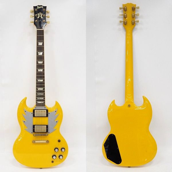 実際に弊社で買取させて頂いた★【難有り】Burny/バーニーSG-90P AURA 竜巻 PIEモデル エレキギターの画像 1枚目