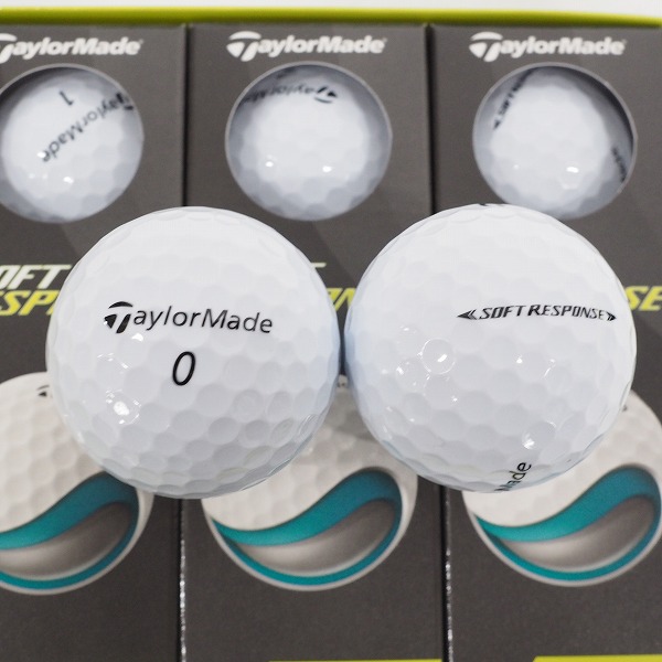 実際に弊社で買取させて頂いた【未使用】TaylorMade/テーラーメイド SOFT RESPONSE/ソフトレスポンス 2022モデル ゴルフボール ホワイト 1ダースの画像 1枚目