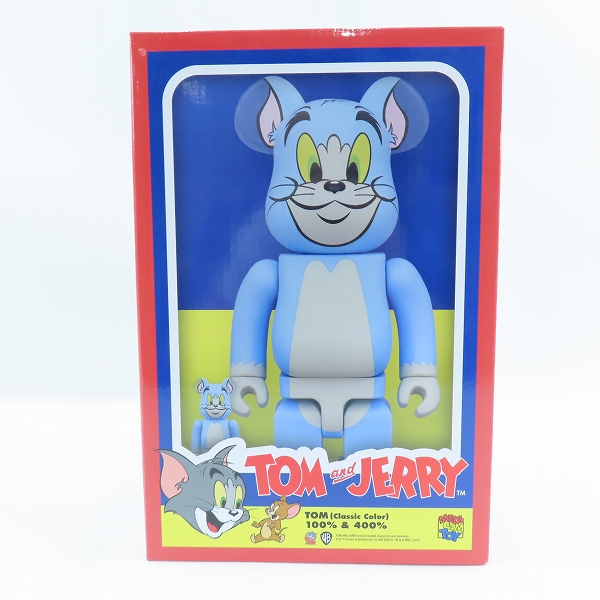 実際に弊社で買取させて頂いた【未開封】MEDICOM TOY/メディコムトイ BE@RBRICK/ベアブリック トムとジェリー トム クラシックカラー 400%＆100%