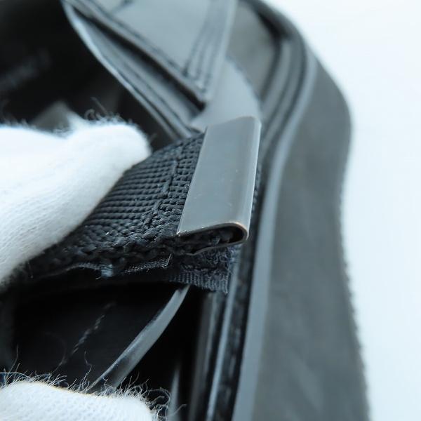 実際に弊社で買取させて頂いたJULIUS/ユリウス エッジ レザー サンダル ブラック 827FWM2/3の画像 6枚目