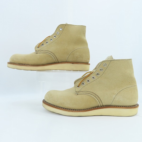 実際に弊社で買取させて頂いたRED WING/レッドウィング クラシックプレーントゥ ブーツ 8167/7.5Eの画像 3枚目