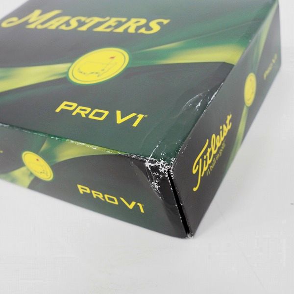 実際に弊社で買取させて頂いた【未使用/オウンネーム】Titleist/タイトリスト MASTERS/マスターズ PRO V1 ゴルフボール ホワイト 1ダースの画像 3枚目
