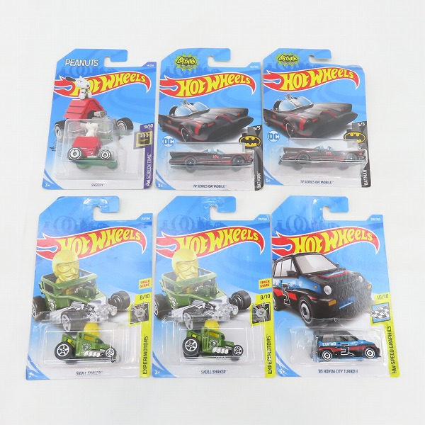 実際に弊社で買取させて頂いた【おまとめ/未開封】Hot Wheels/ホットウィール PEANUTS SNOOPY/SKULL SHAKER/TV SCREEN BATMOBILE 他