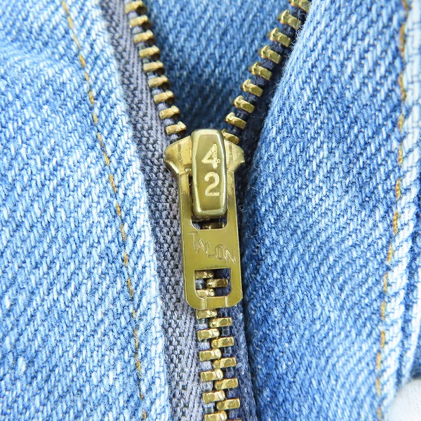 実際に弊社で買取させて頂いたLevi’s/リーバイス オレンジタブ/ヴィンテージ/ビンテージ 刻印23 42 TALON ZIP/Movin'On デニムパンツ の画像 9枚目