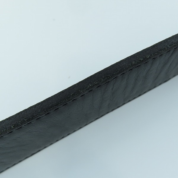 実際に弊社で買取させて頂いたNO ID./ノーアイディー レザーベルト ブラック/パイソン 2点セットの画像 8枚目