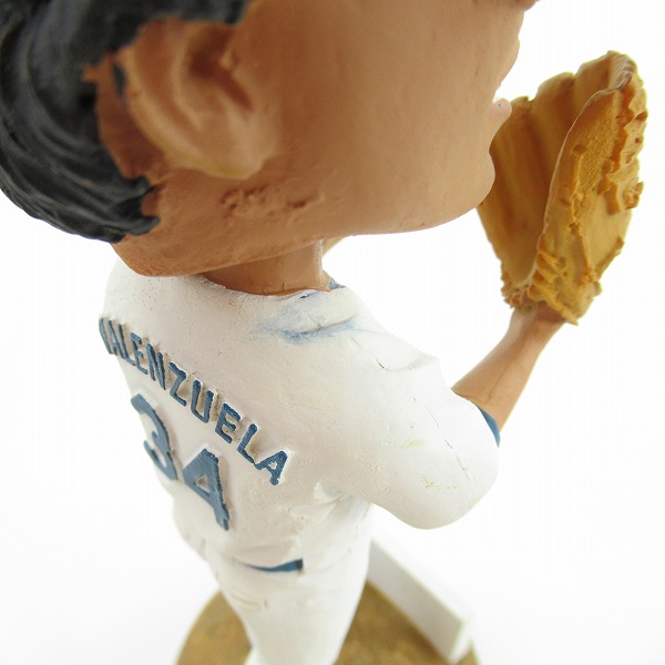 実際に弊社で買取させて頂いたロサンゼルス・ドジャース ドジャースタジアム 50周年 #34 フェルナンド・バレンズエラ ボブルヘッドフィギュア/首振り人形の画像 6枚目