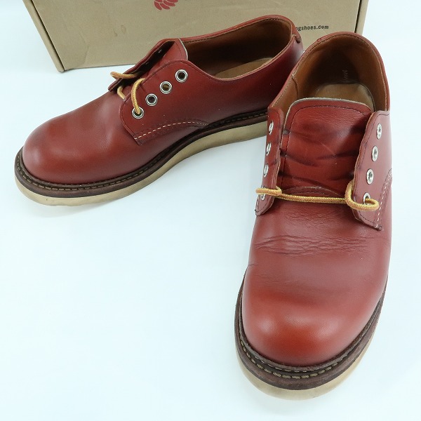 実際に弊社で買取させて頂いたRED WING/レッドウィング ワークオックスフォード ラウンドトゥシューズ ブーツ 8001/7.5D