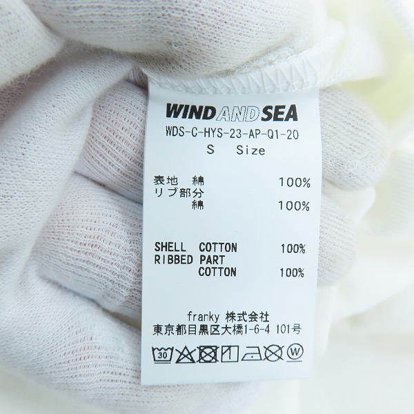 実際に弊社で買取させて頂いた【未使用】HYSTERIC GLAMOUR/ヒステリックグラマー×WIND AND SEA/ウィダンシー L/S Tシャツ/Sの画像 3枚目