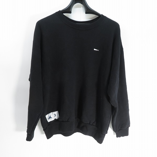 実際に弊社で買取させて頂いたDESCENDANT/ディセンダント クルーネックスウェット ブラック/3
