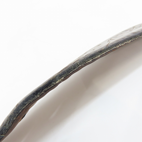 実際に弊社で買取させて頂いたBerluti/ベルルッティ カリグラフィ スクエア型バックル レザーベルトの画像 6枚目