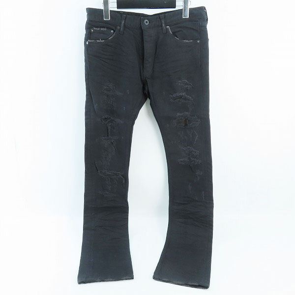実際に弊社で買取させて頂いたISAMU KATAYAMA BACKLASH/バックラッシュ ストレッチデニム ＋レザークラッシュSTパンツ 1356-01C/L