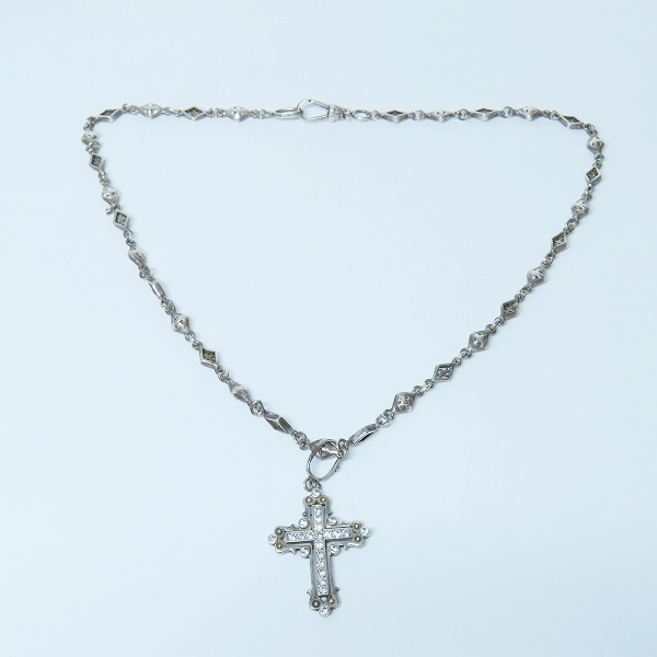 実際に弊社で買取させて頂いたLoree Rodkin/ローリーロドキン バチカンクロス ペンダント/ミクスドダイヤチェーン 16inchの画像 1枚目