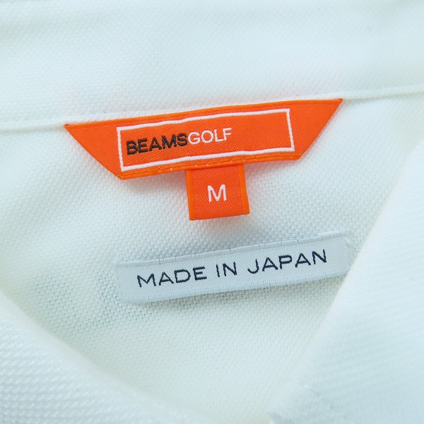 実際に弊社で買取させて頂いた【未使用】BEAMS/ビームス ゴルフ ポロシャツ 82-12-0040-444-01-18/Mの画像 2枚目