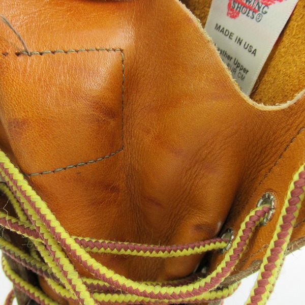 実際に弊社で買取させて頂いたRED WING/レッドウィング ロングセッターブーツ 復刻犬タグ 9877/8.5Dの画像 8枚目