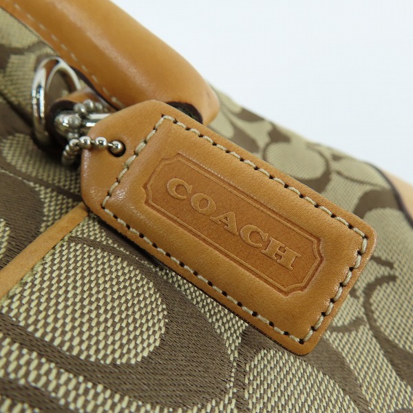 実際に弊社で買取させて頂いたCOACH/コーチ シグネチャー 2WAY ハンドバッグ/ショルダーバッグ 6047の画像 8枚目
